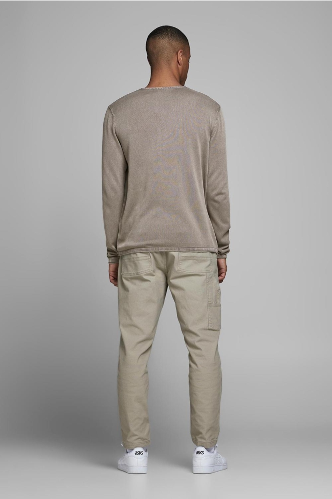 JJELEO KNIT CREW NECK NOOS 12174001 Crockery